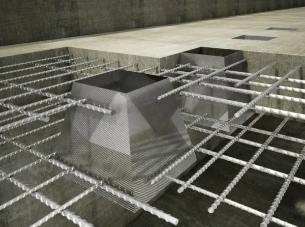 RECOSTAL Sbox Szalunek tracony kosz kotwiący fundamentowy do frezarek