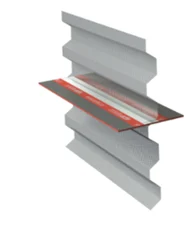 Siatka stalowa trapezowa do przerw roboczych z uszczelnieniem RECOSTAL 1000 F activ