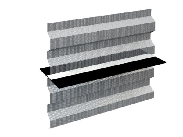 Siatka stalowa trapezowa do przerw roboczych z uszczelnieniem RECOSTAL 1000 F bitum