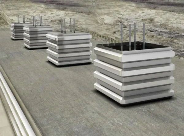 Szalunek tracony do filarów fundamentowych oraz otworów