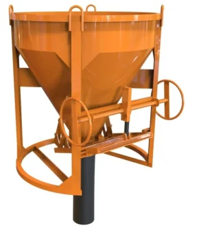 Pojemnik do betonu z wylewem centralnym