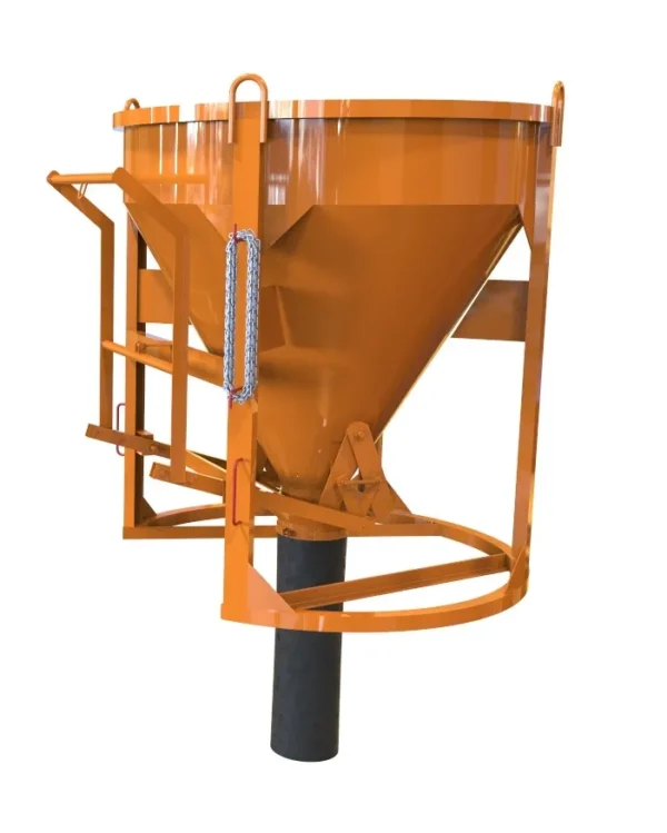 Pojemnik do betonu z wylewem centralnym i dźwignią spustową Wrocław