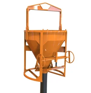 Pojemnik do betonu z wylewem centralnym obrotowe ramię