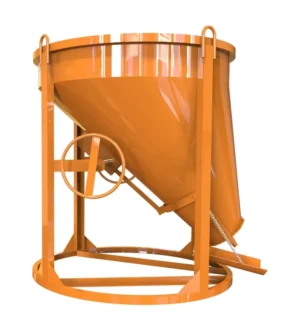 Pojemniki do betonu z wylewem skośnym