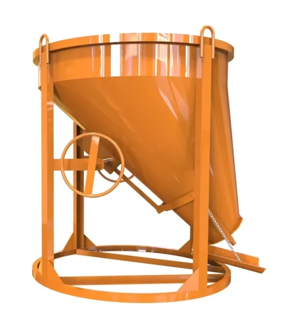 Pojemniki do betonu z wylewem skośnym