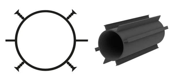 Rura do pionowych rys wymuszonych Rura do pionowych rys wymuszonych